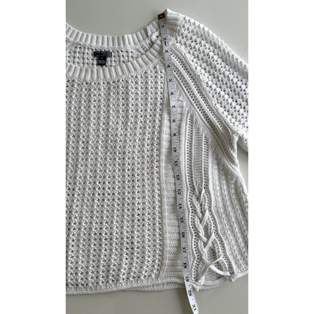Aerie Oversized white Knit Top – Size M Cozy Slouchy Fit - Picture 7 of 9